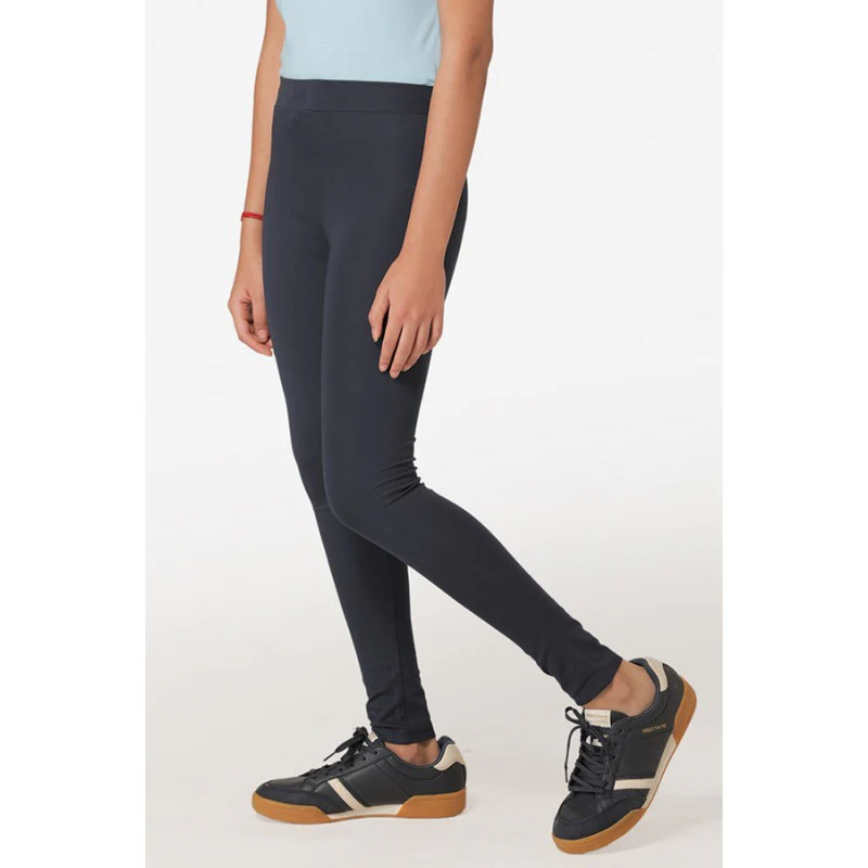 Girl's Navy Blue Jegging - Image 3