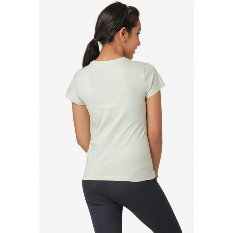 Girl's Pastel green Round Neck T-Shirt - Image 3
