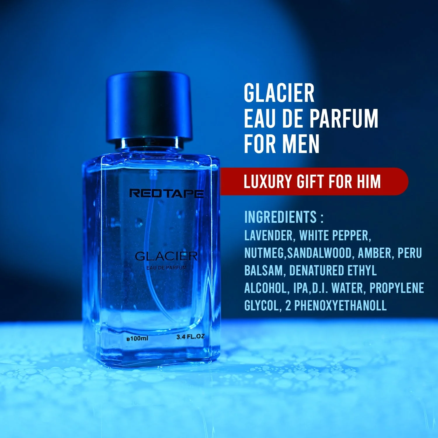 Glacier Eau De Parfum for Men 100ML - Image 2