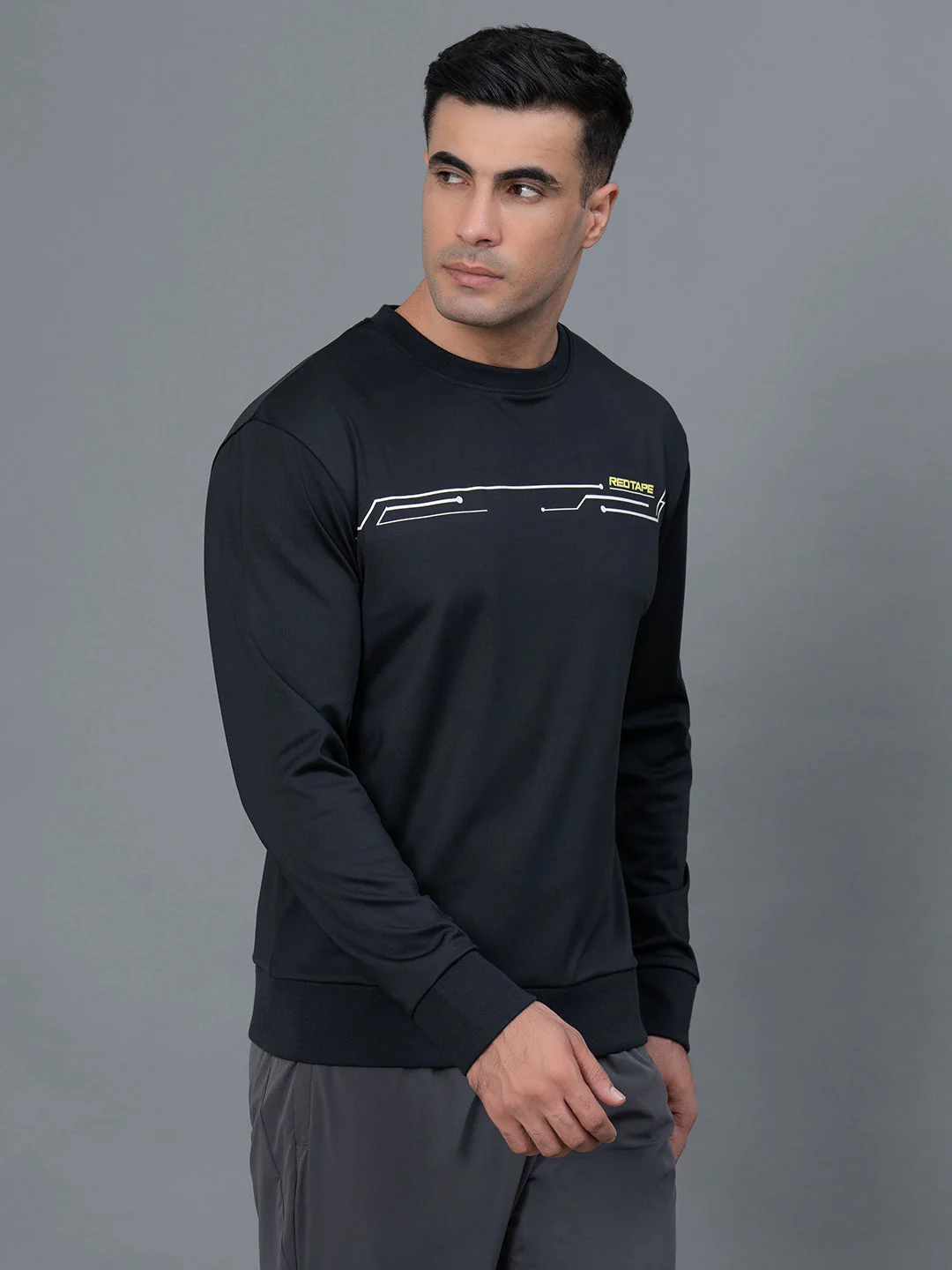 Graphic Print Athleisure Sweatshirt for Men - Image 2