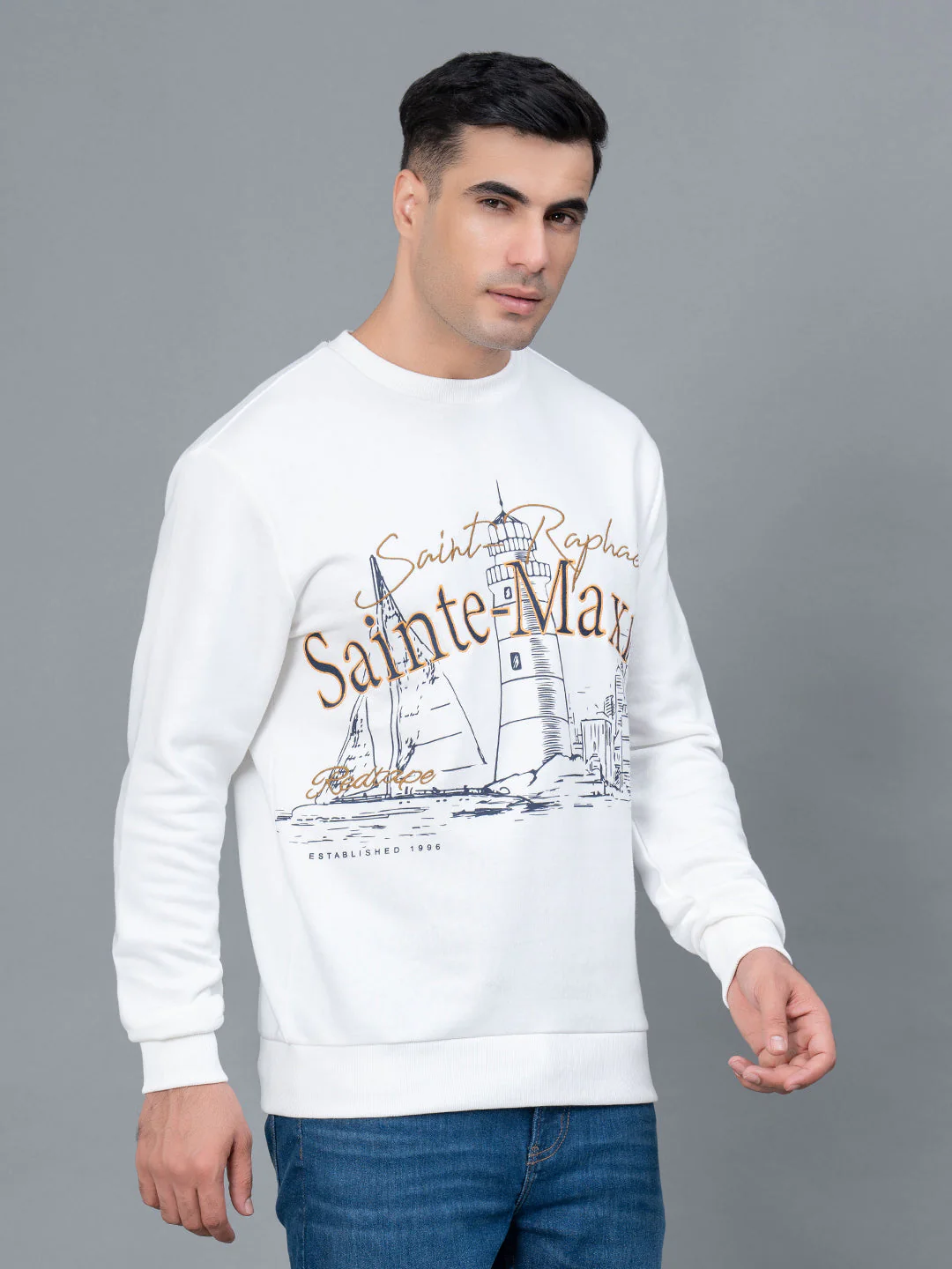 Graphic Print Sweatshirt for Men - Image 2