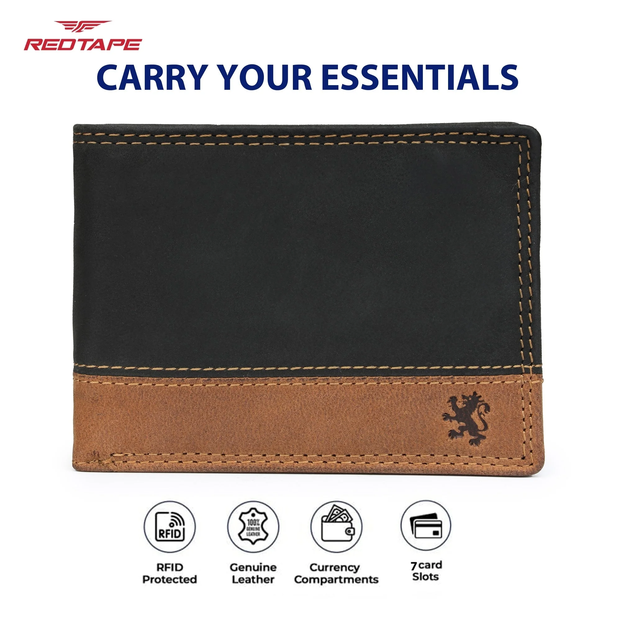 Green Tan Men's Leather Wallet - Image 4