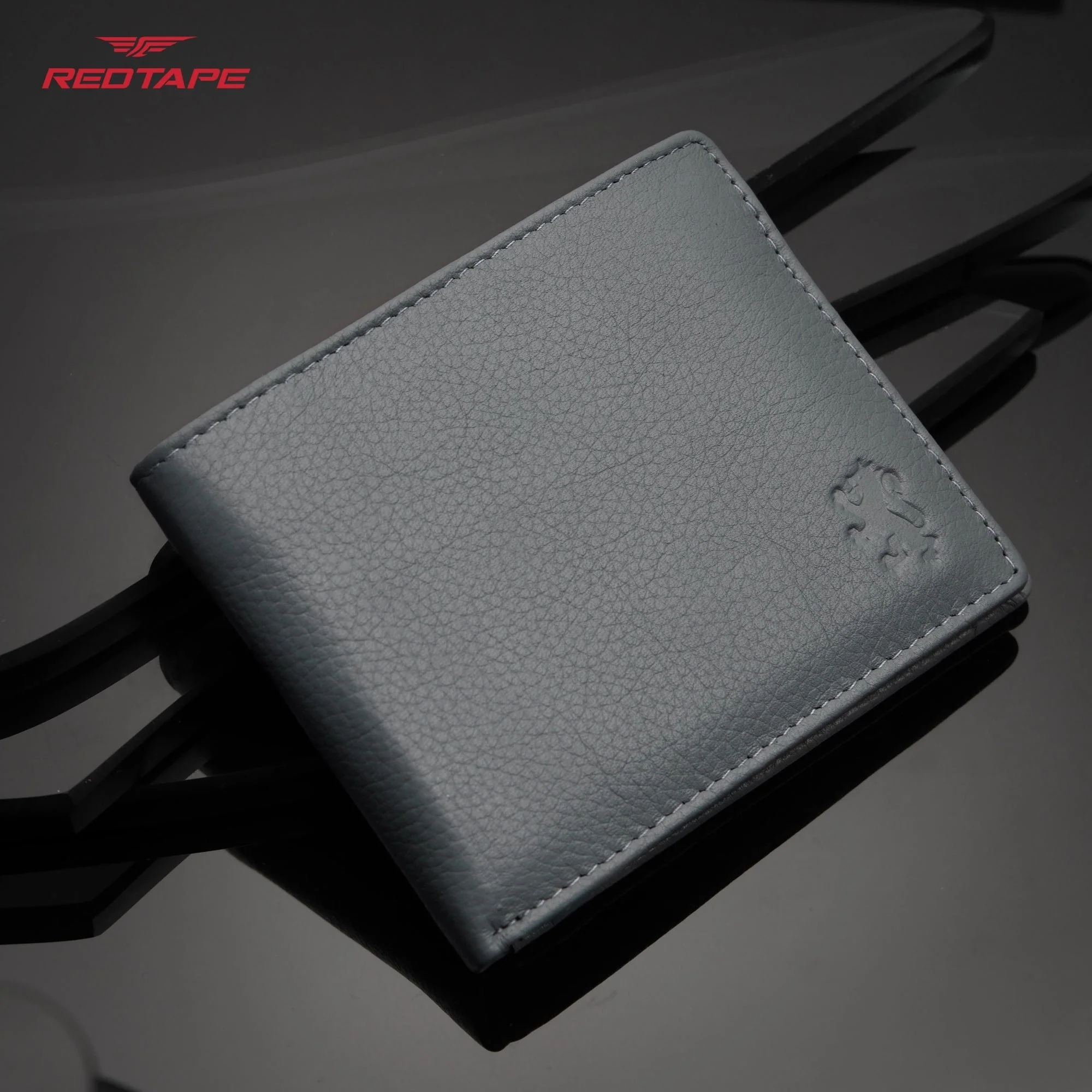 Grey Genuine Leather Wallet for Men - Image 3