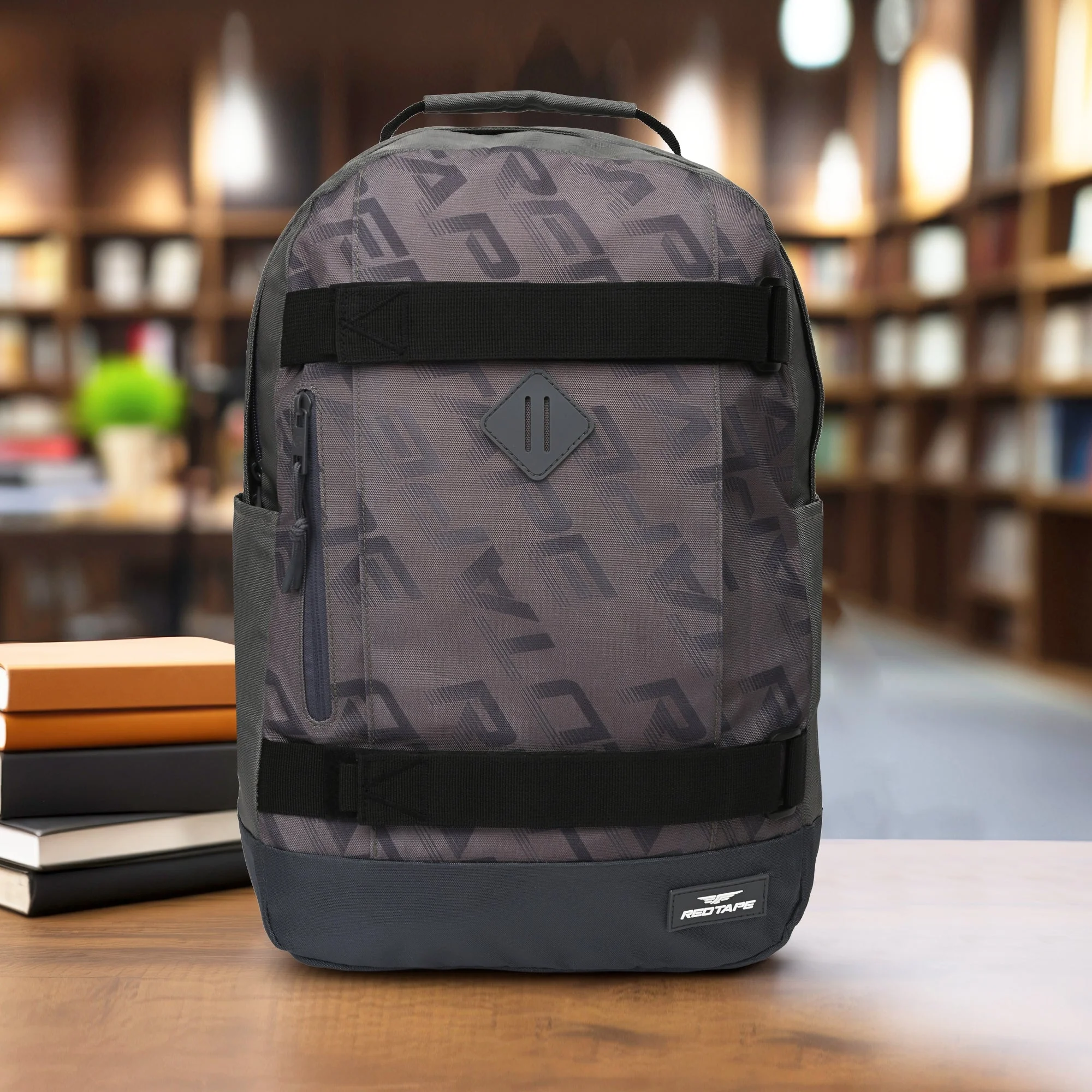 Grey Unisex 26L Polyester Laptop Backpack - Image 6