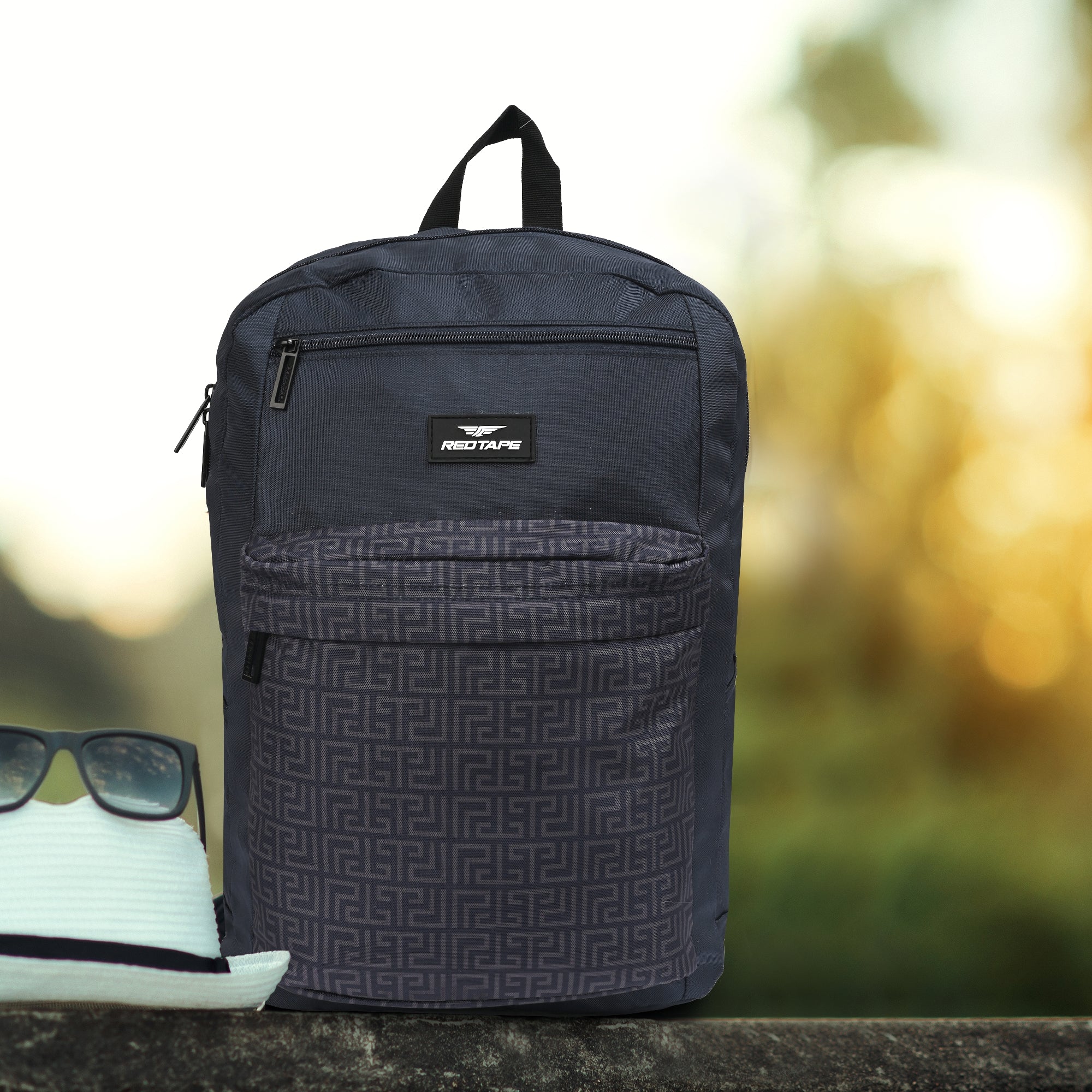 Grey Unisex 28.5L Polyester Laptop Backpack - Image 6