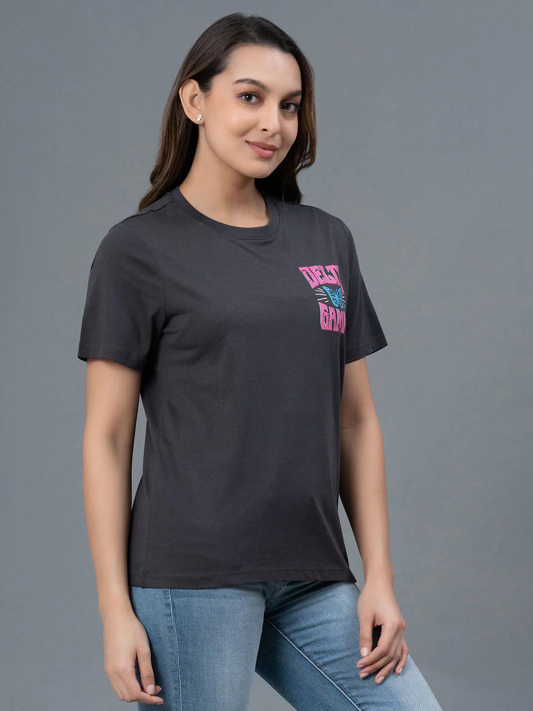 Half Sleeves Casual T-Shirt for Women - Image 2
