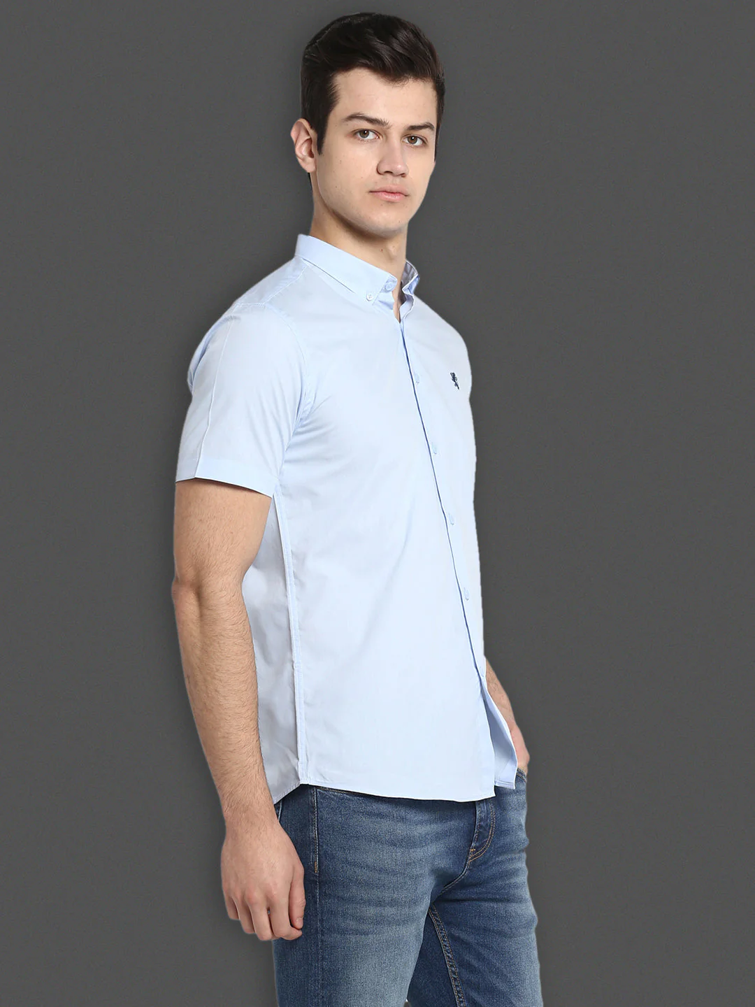 Half Slevee Button Down Shirt for Men - Image 2