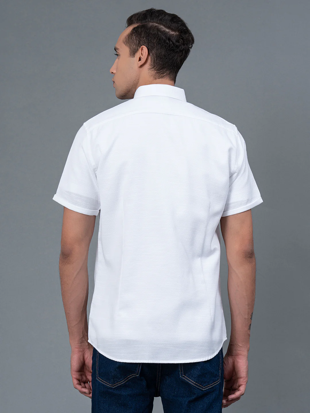 Half Slevee Button Down Shirt for Men - Image 3