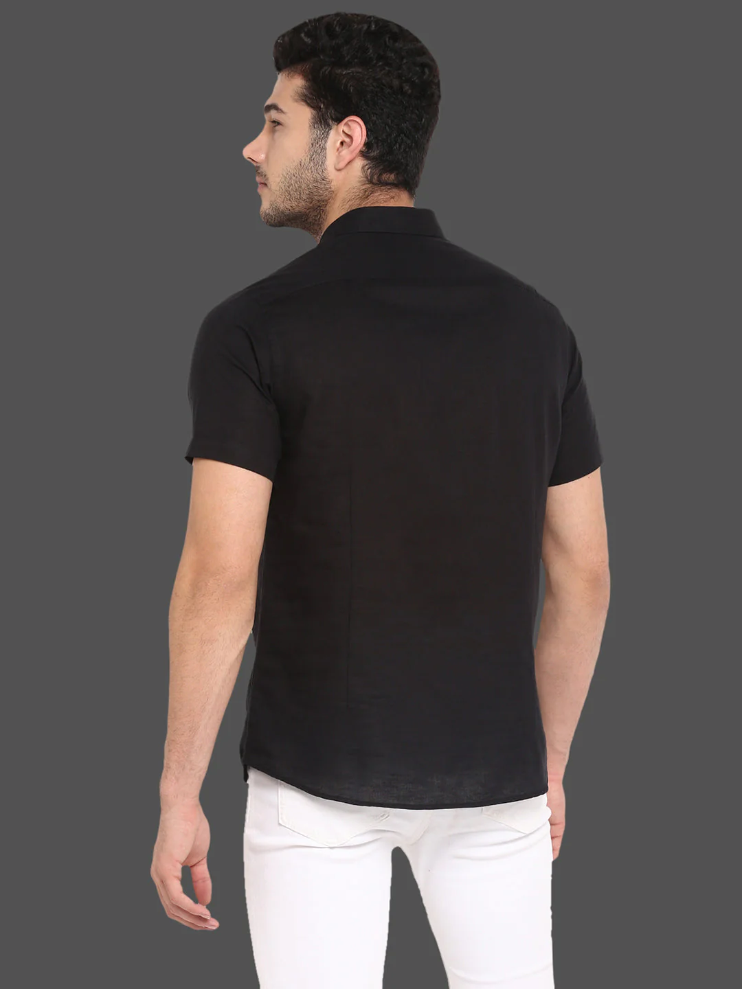 Half Slevee Button Down Shirt for Men - Image 3