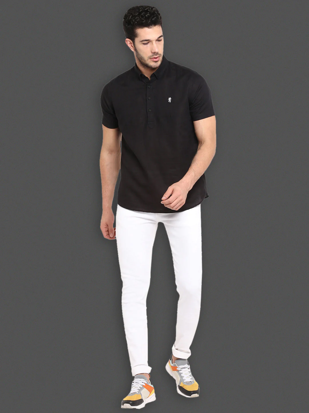 Half Slevee Button Down Shirt for Men - Image 5
