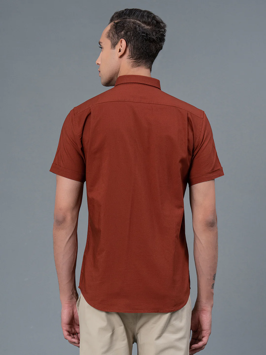 Half Slevee Button Down Shirt for Men - Image 3
