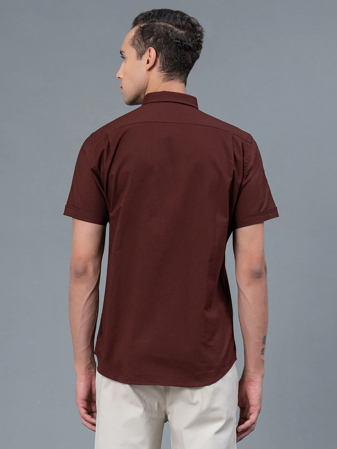 Half Slevee Button Down Shirt for Men - Image 3