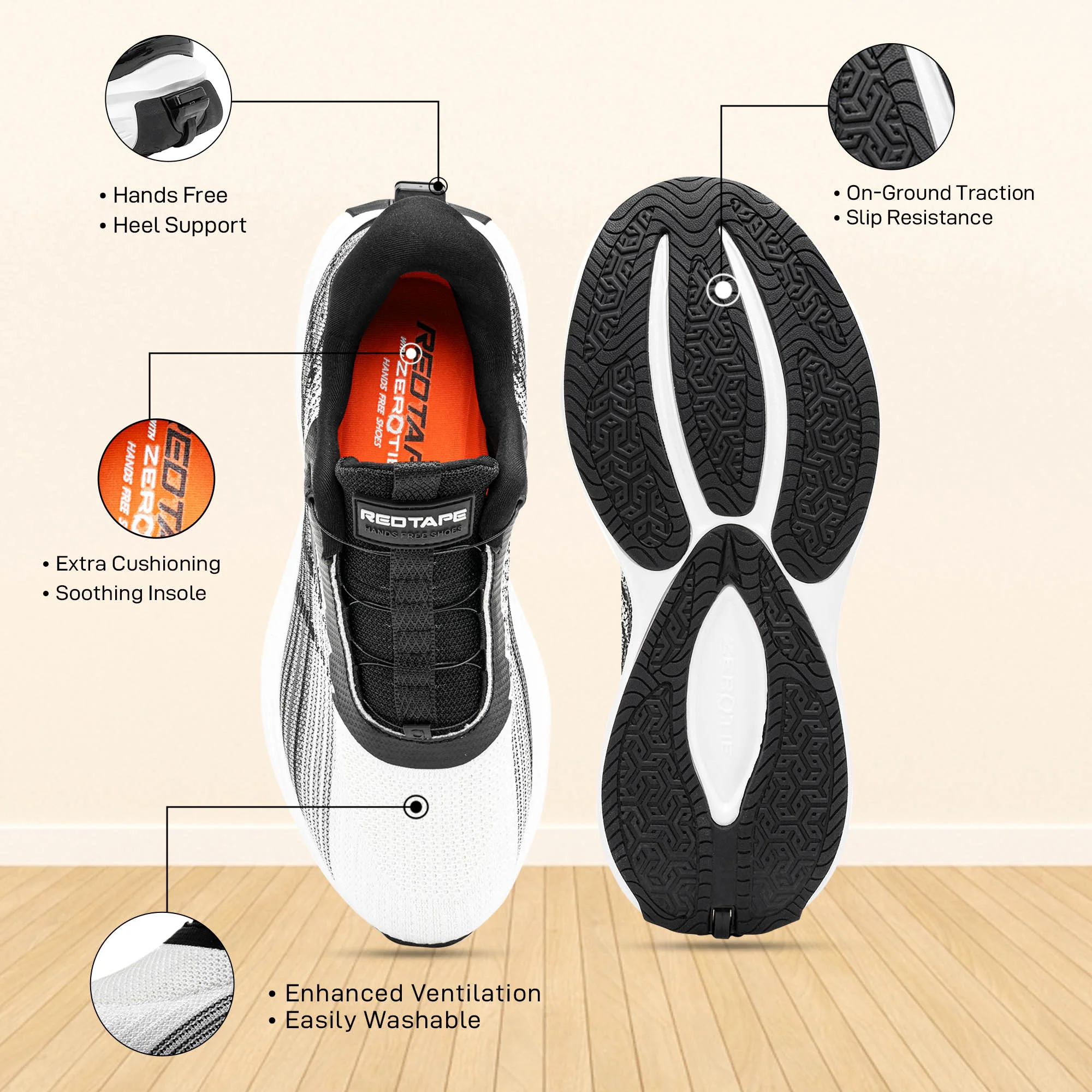 Hands Free Lacing Sports Walking Shoes for Men - Image 5