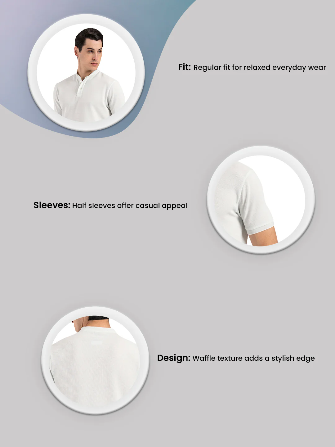 Henley T-Shirt for Men - Image 3