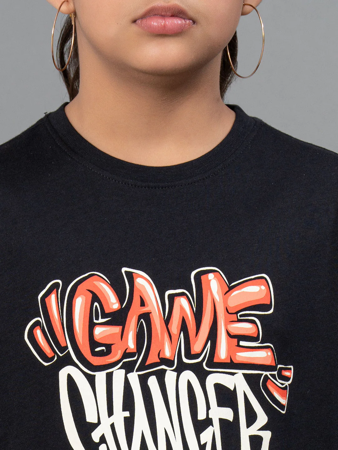 Kids Unisex T-Shirt- Best in Comfort| Cotton| Black Color - Image 10