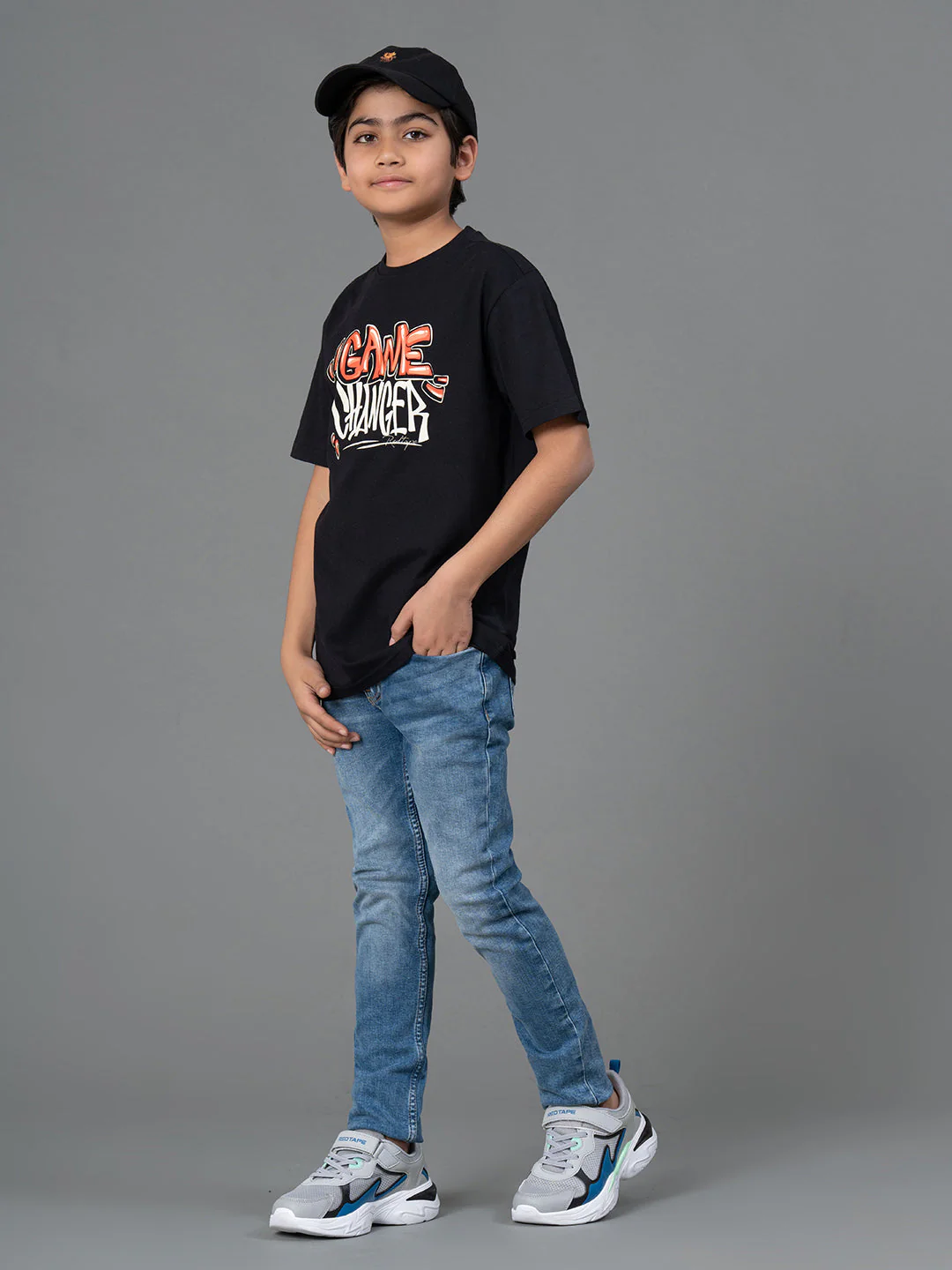 Kids Unisex T-Shirt- Best in Comfort| Cotton| Black Color - Image 5