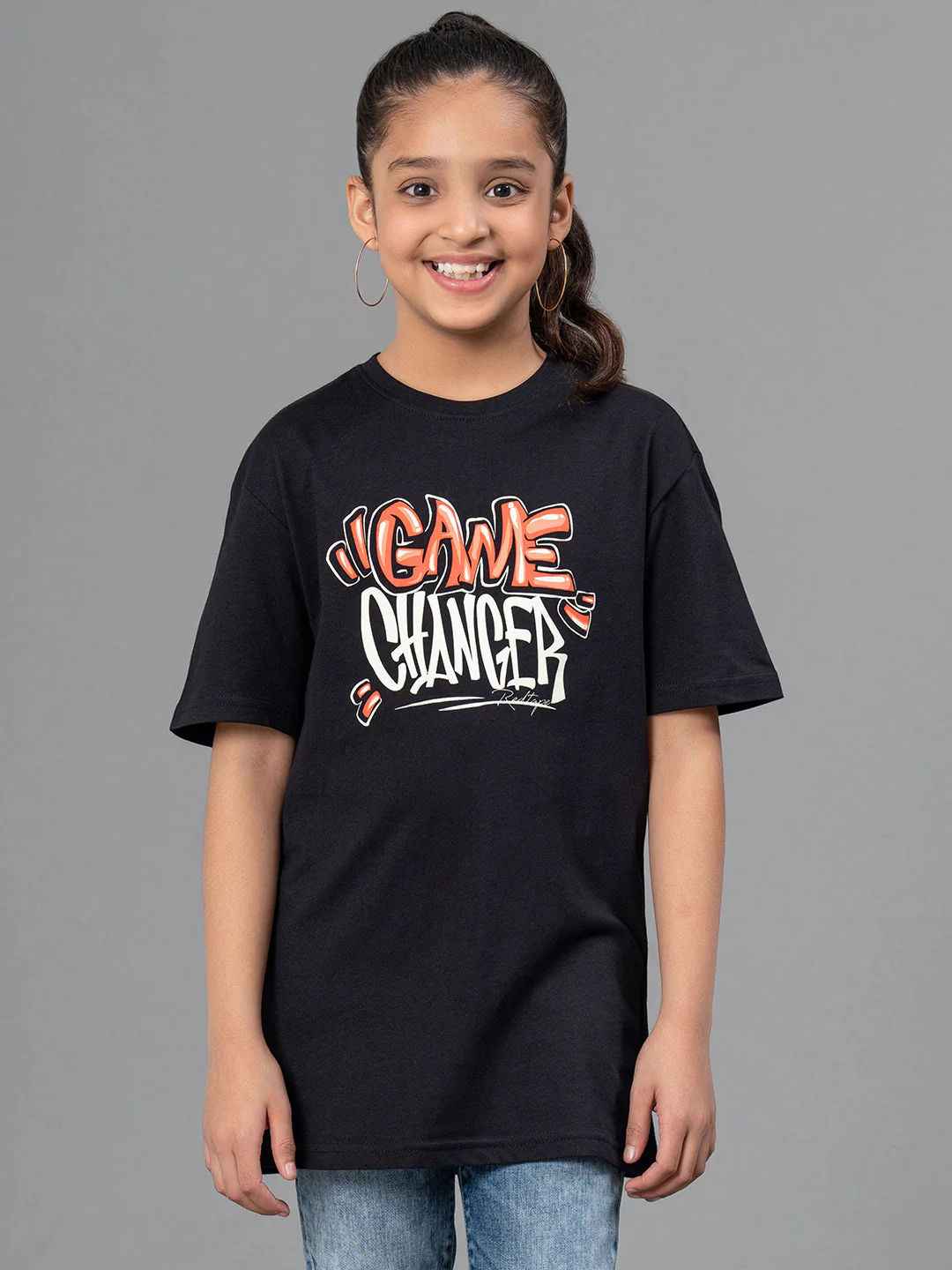 Kids Unisex T-Shirt- Best in Comfort| Cotton| Black Color - Image 6