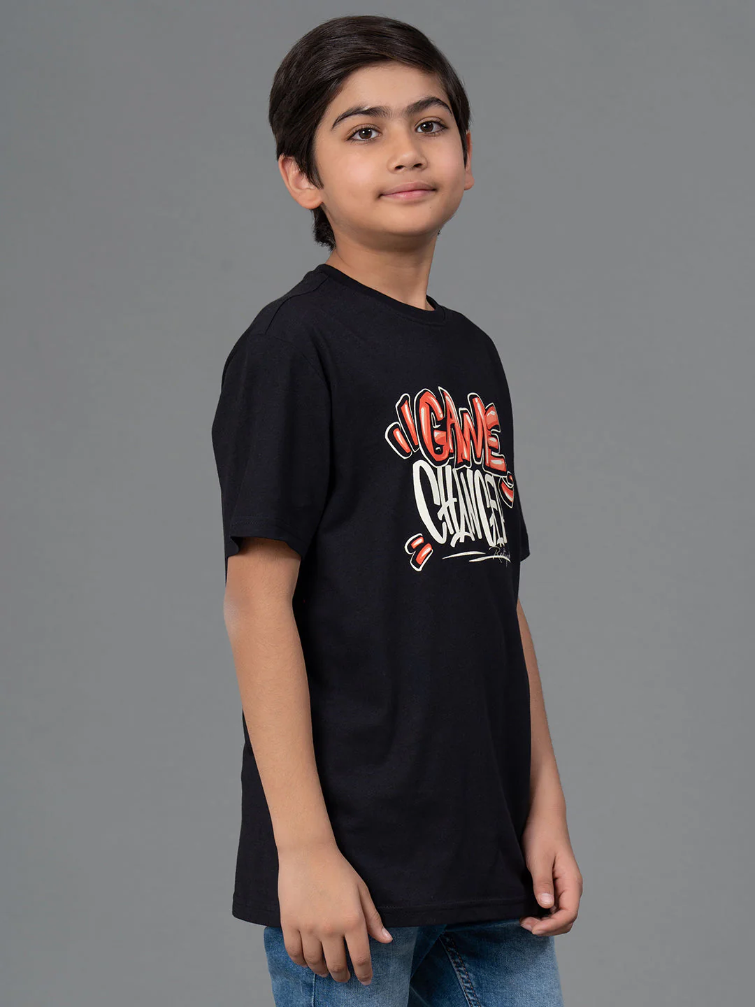 Kids Unisex T-Shirt- Best in Comfort| Cotton| Black Color - Image 7