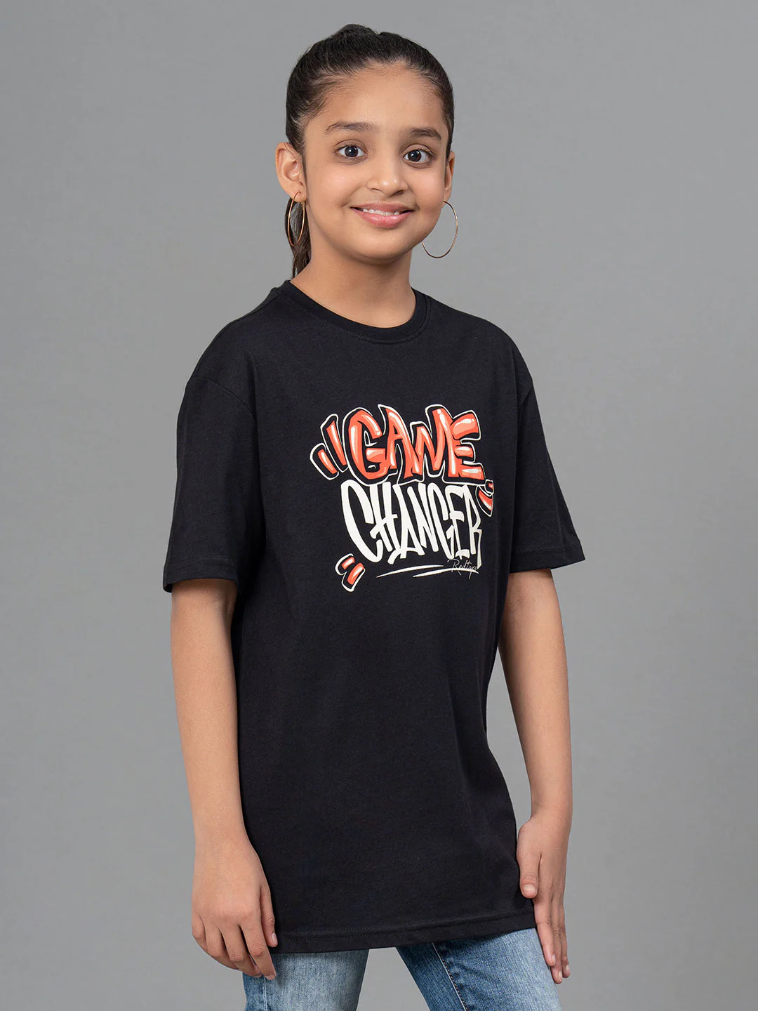 Kids Unisex T-Shirt- Best in Comfort| Cotton| Black Color - Image 8