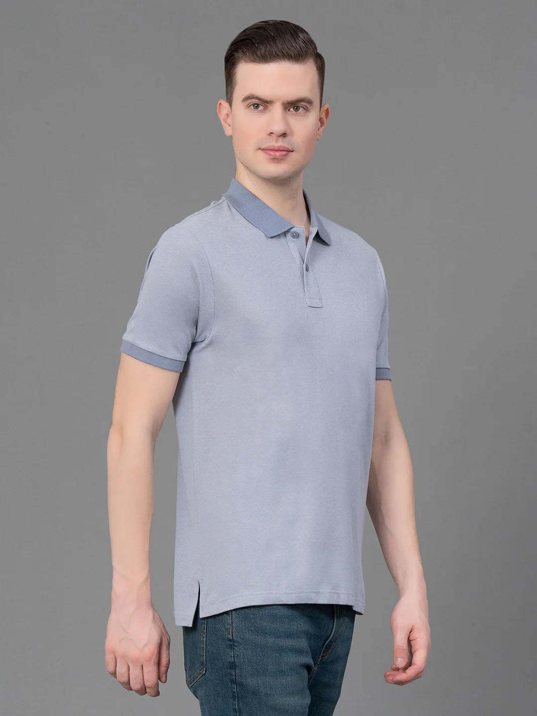 Melange Polo T-Shirt for Men - Image 2