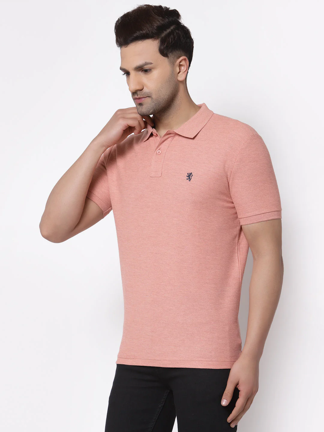 Melange Polo T-Shirt for Men - Image 2