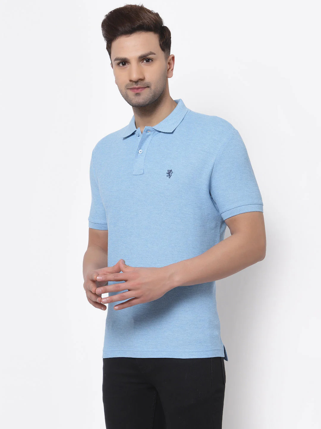 Melange Polo T-Shirt for Men - Image 2