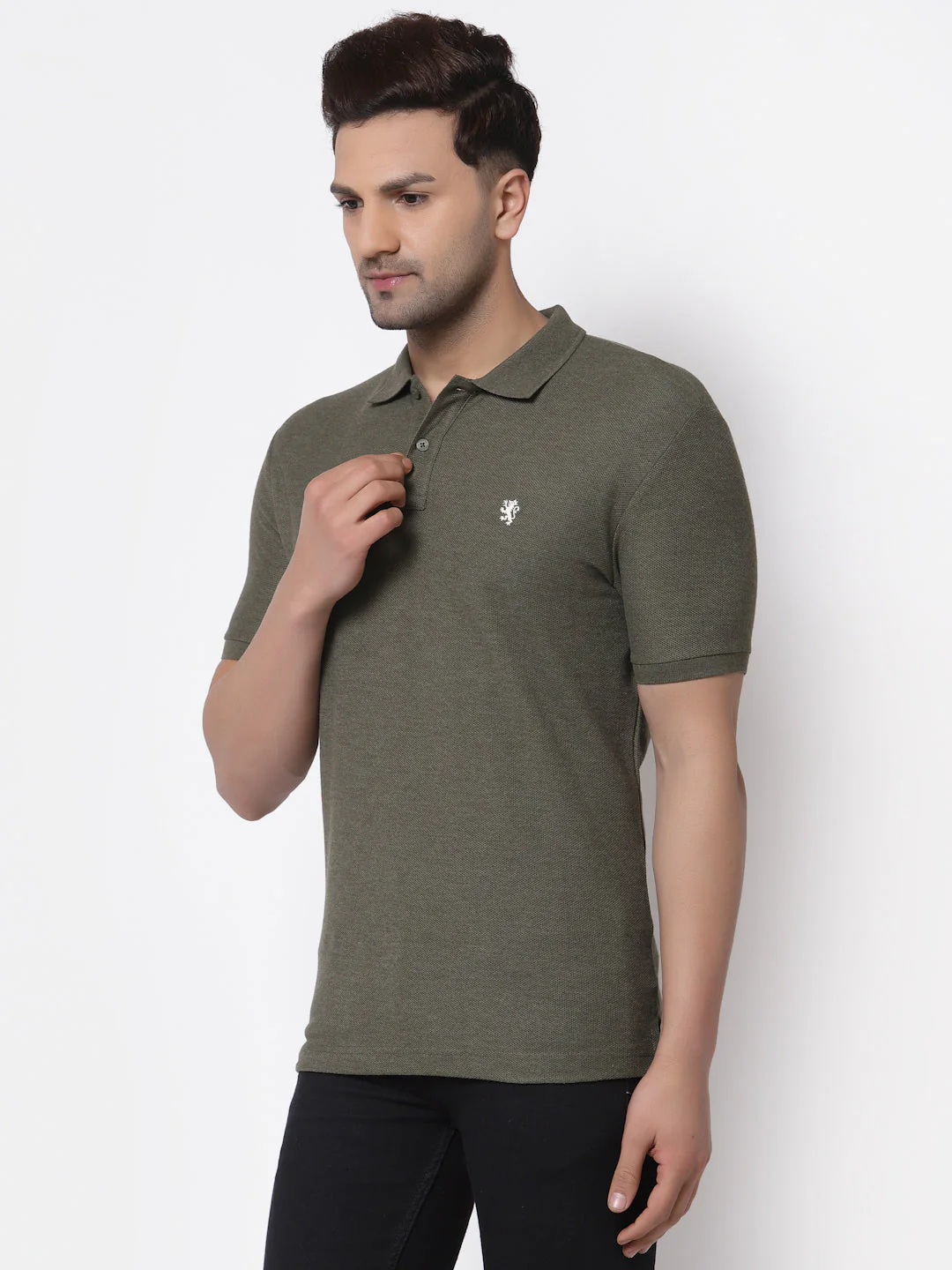 Melange Polo T-Shirt for Men - Image 2