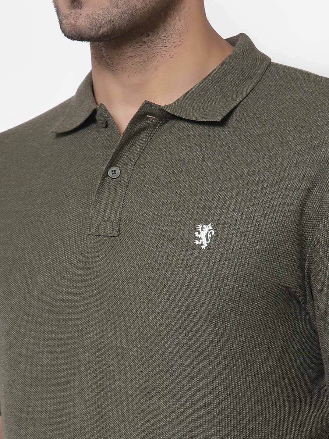 Melange Polo T-Shirt for Men - Image 4