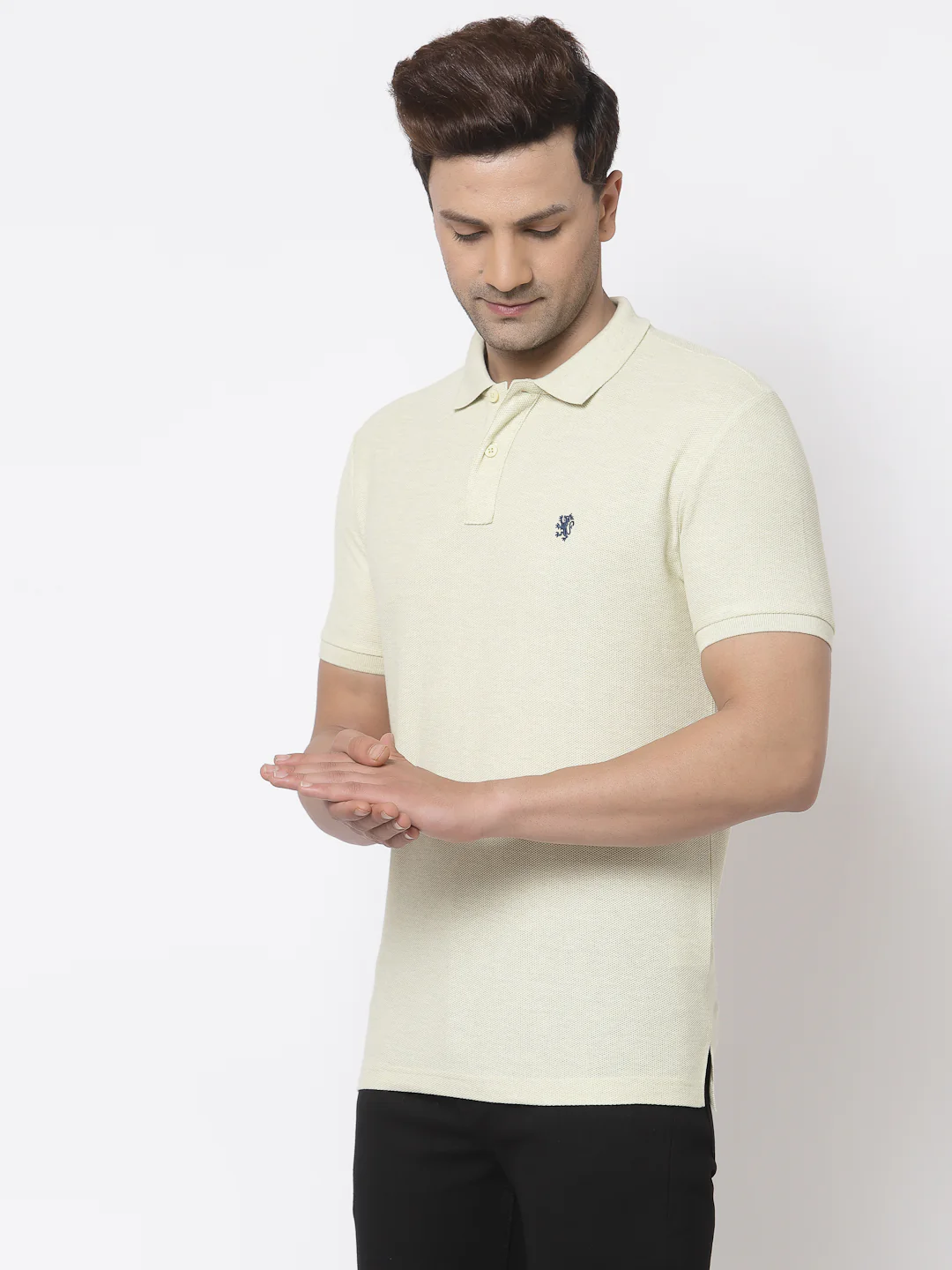 Melange Polo T-Shirt for Men - Image 2