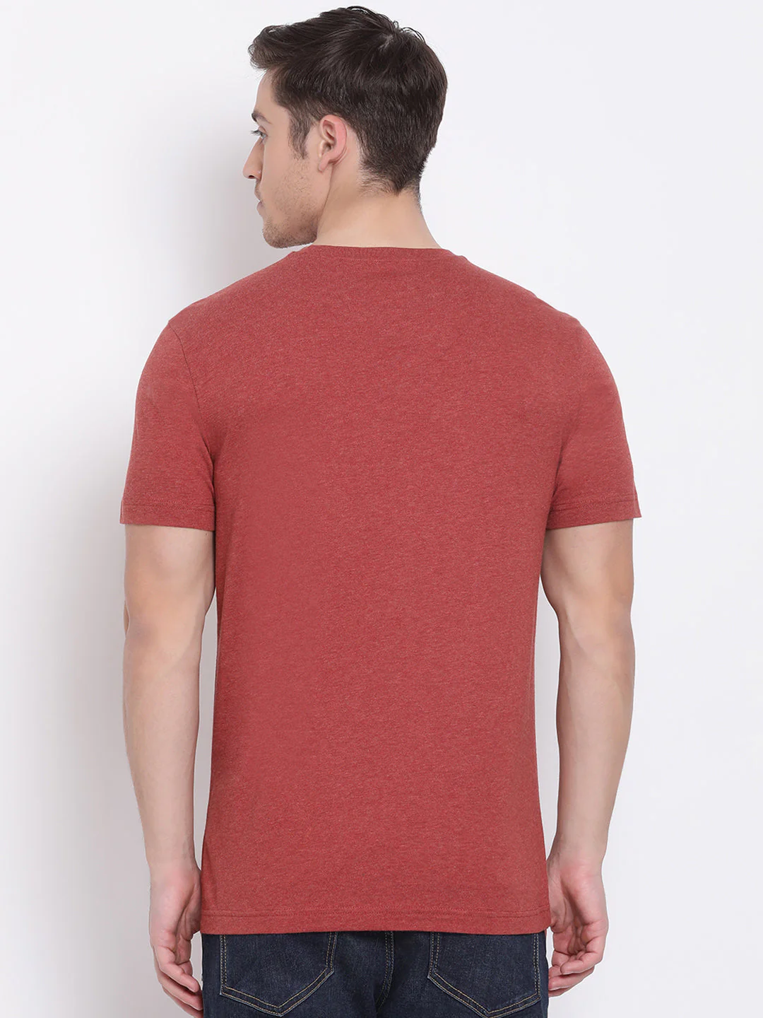 Melange Round Neck T-Shirt for Men - Image 3