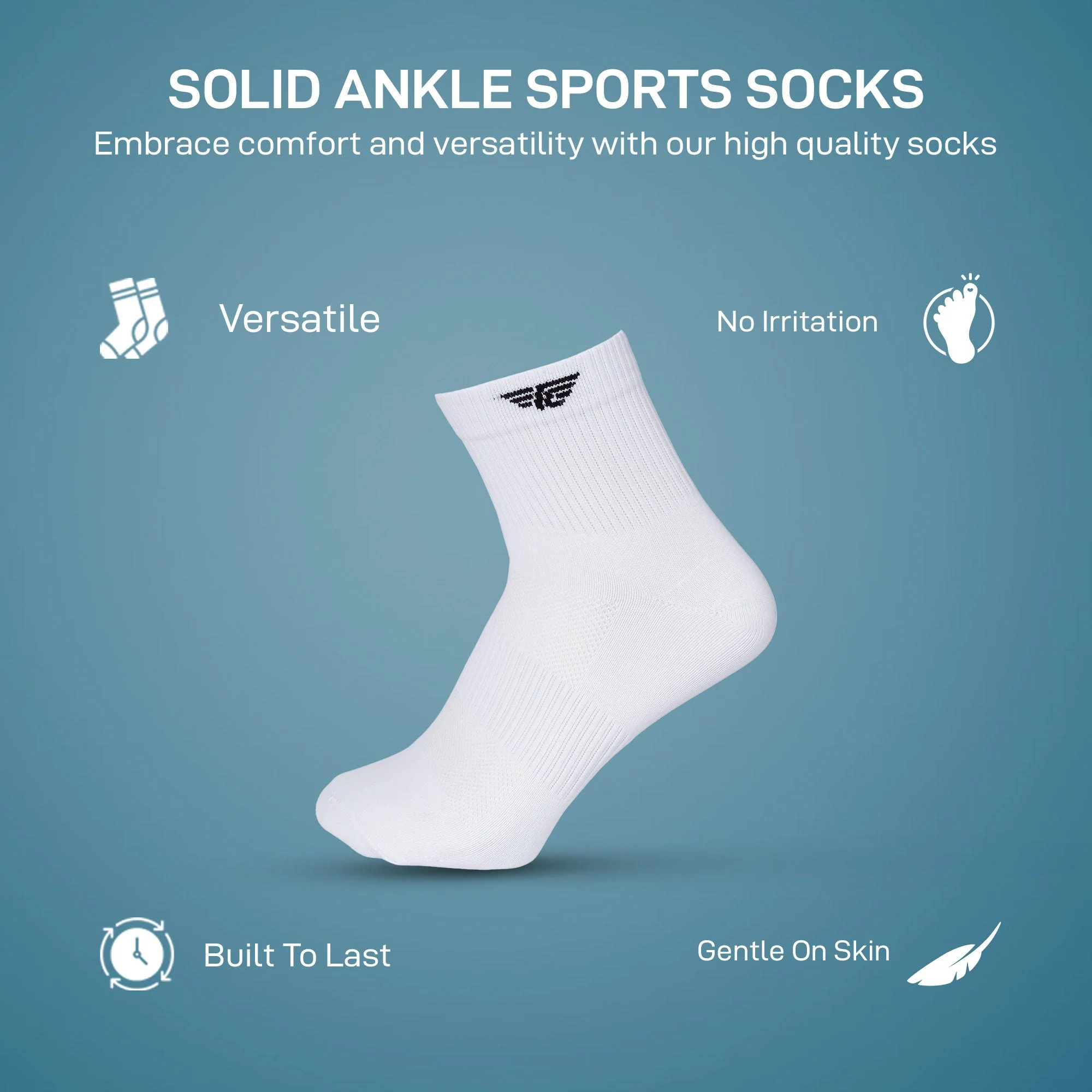 Men’s Ankle Length Socks Pack of 3 - Image 2
