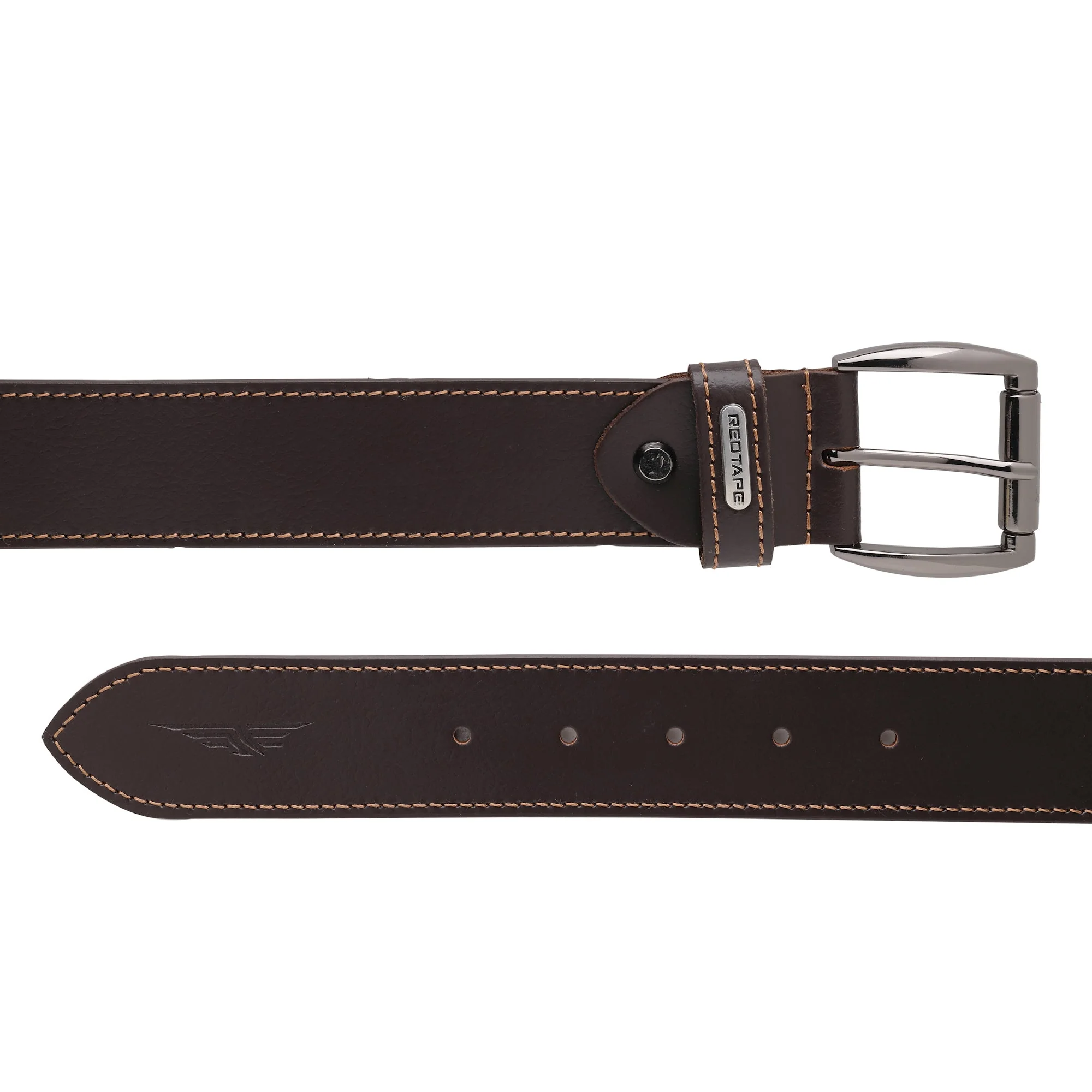 Men’s Brown Genuine Leather Wallet and Belt Combo Gift Set - Image 4