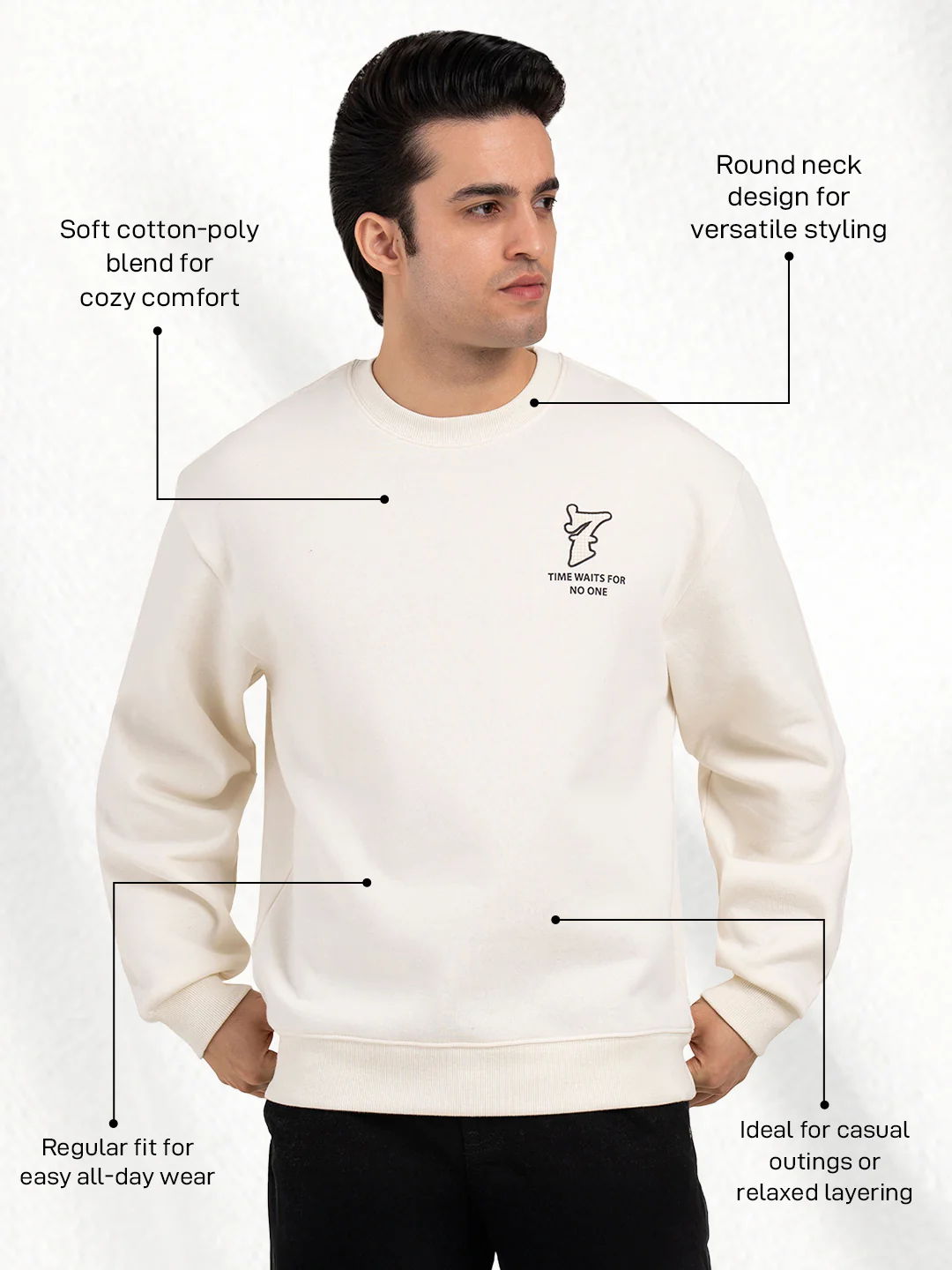 Men's Casual Graphic Sweatshirt - Image 3