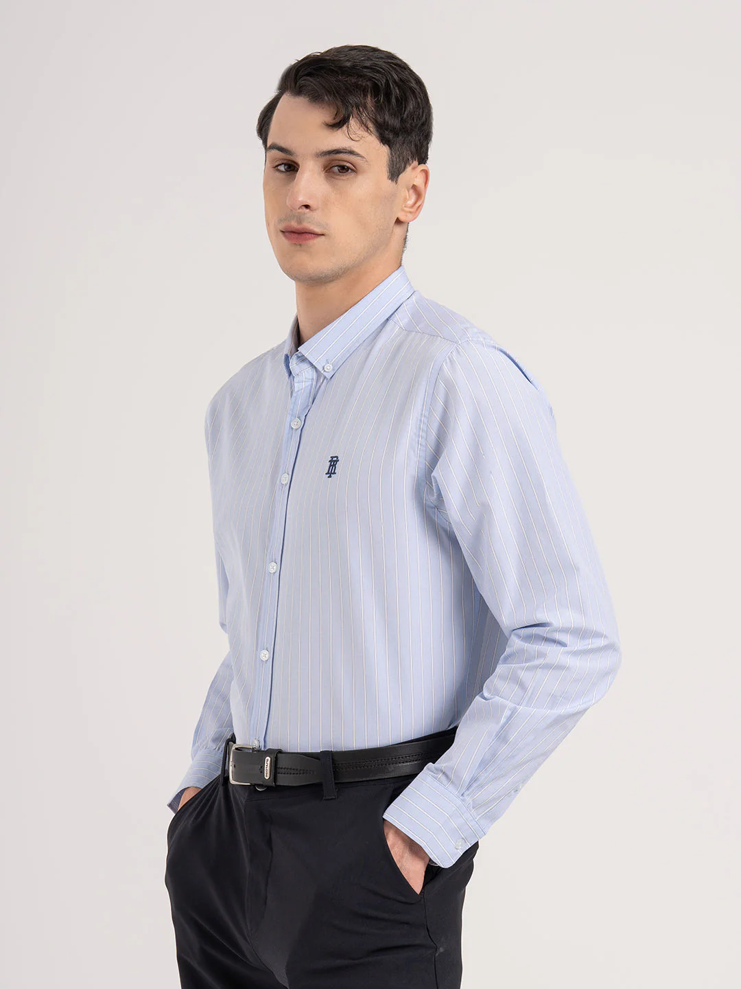 Men's Full Sleeve Striped Shirt - Image 3
