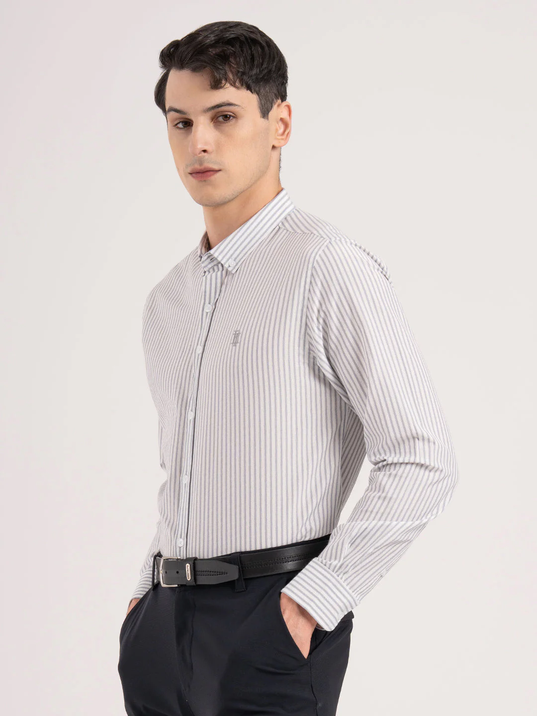 Men's Full Sleeve Striped Shirt - Image 3