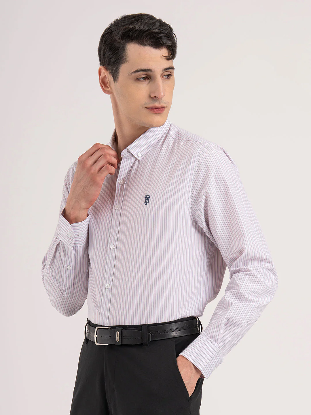 Men's Full Sleeve Striped Shirt - Image 3
