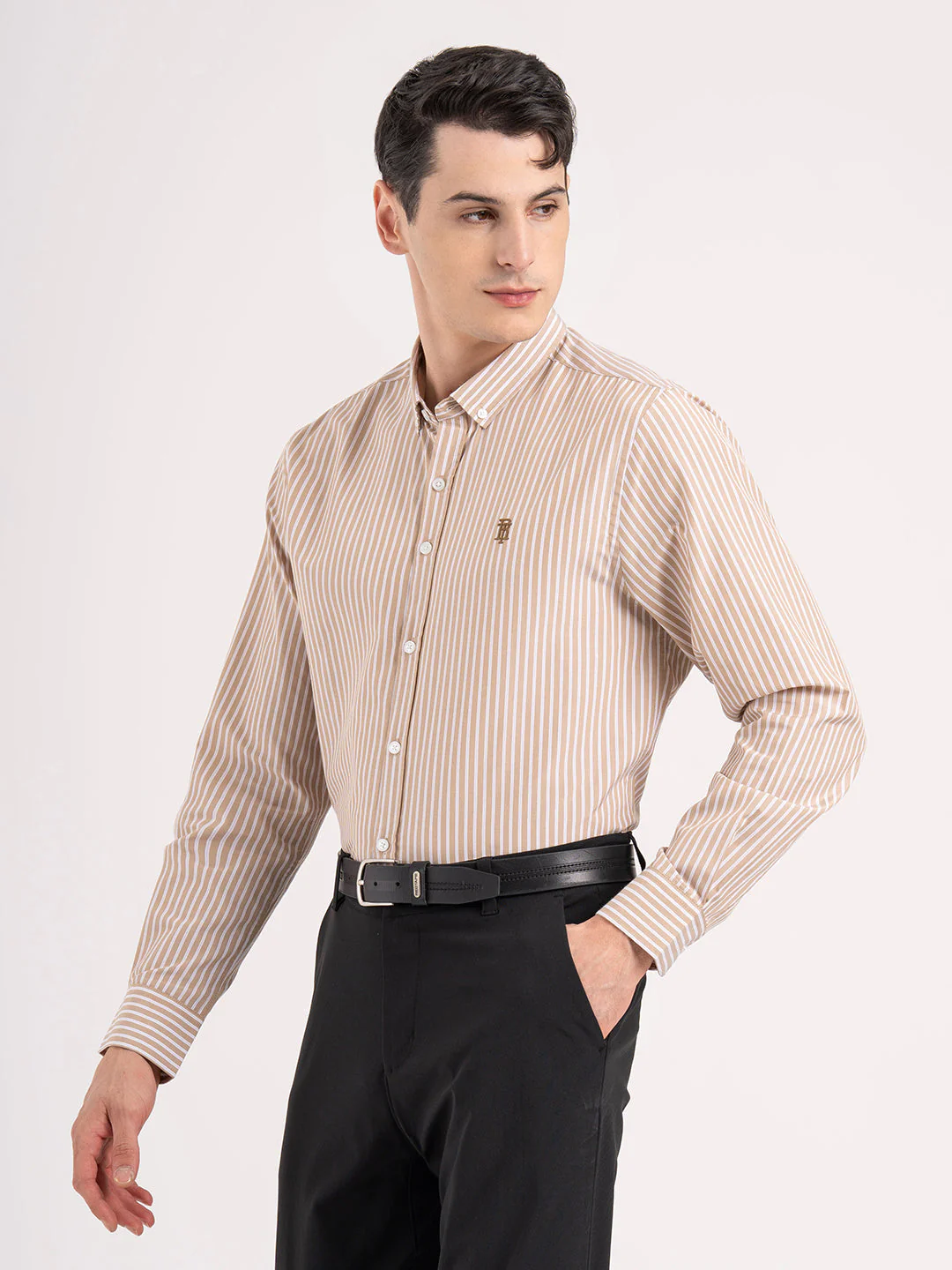Men's Full Sleeve Striped Shirt - Image 3