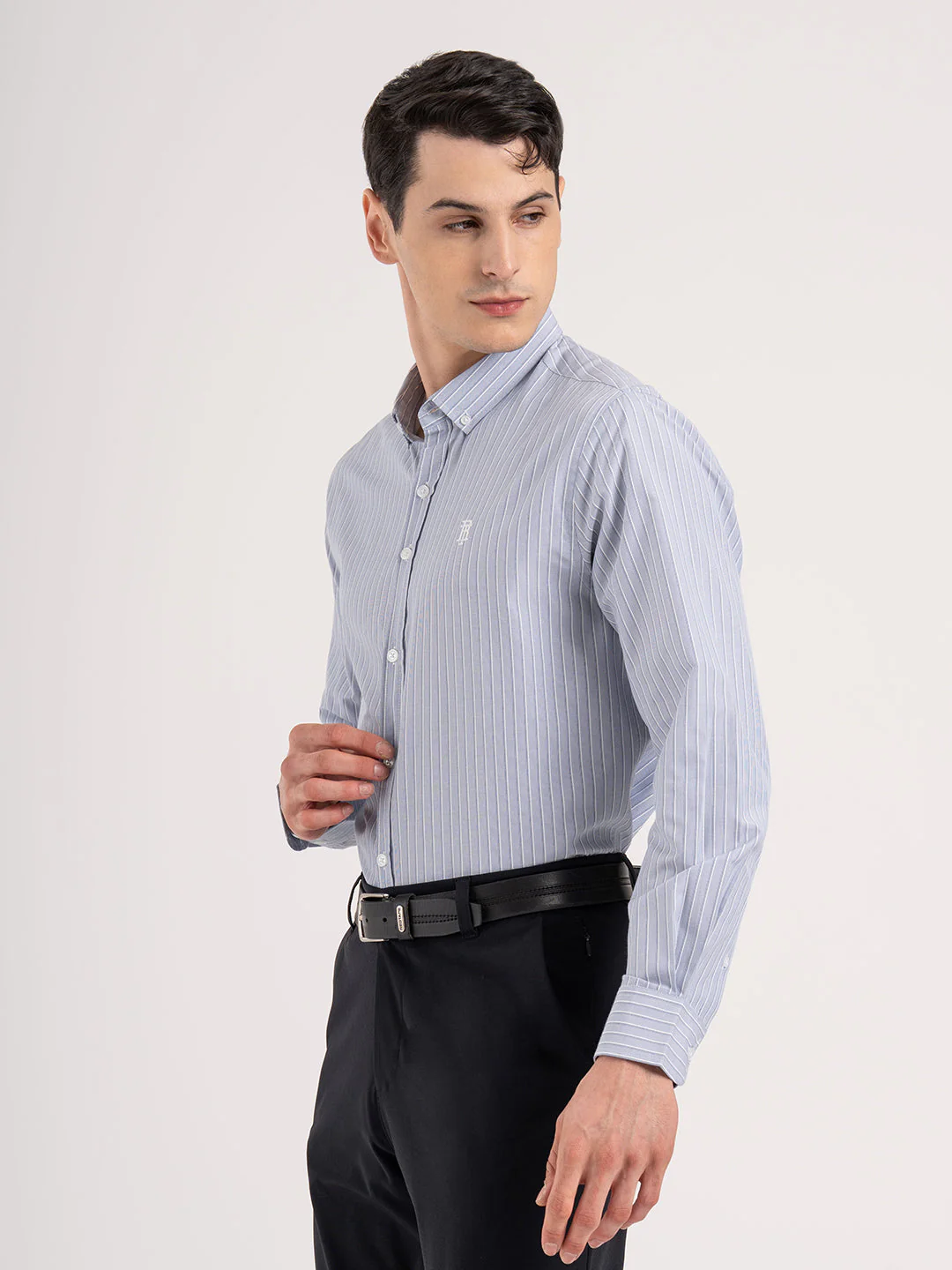 Men's Full Sleeve Striped Shirt - Image 3
