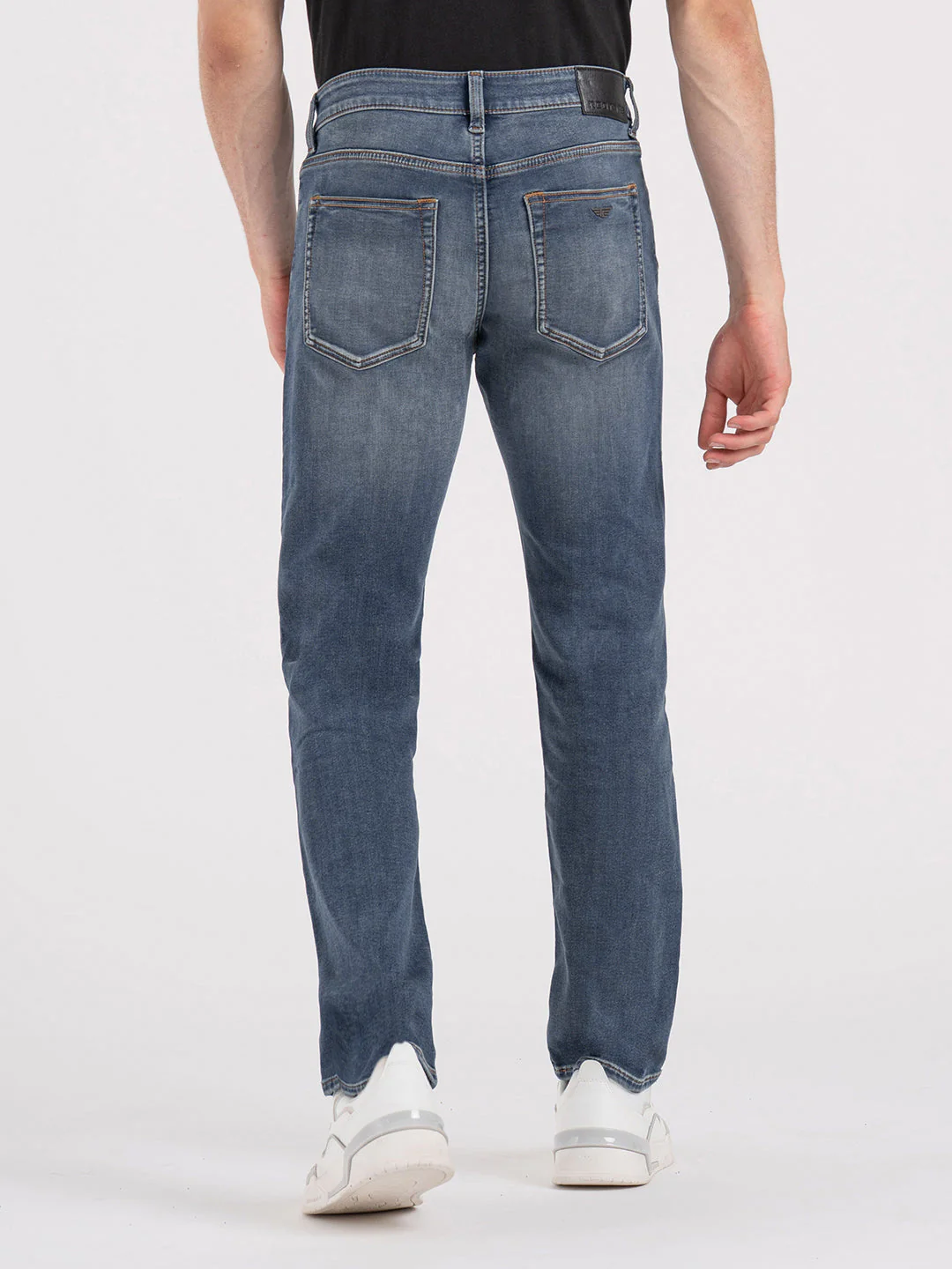 Men's Knitted Straight Fit Denim Jeans - Image 3