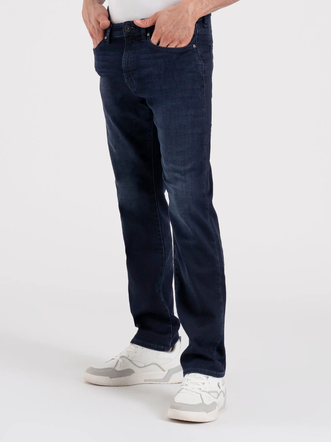 MenÃ¢â‚¬â„¢s Knitted Straight Fit Denim Jeans - Image 2