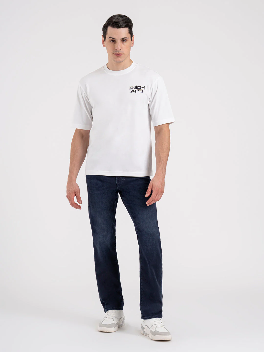 MenÃ¢â‚¬â„¢s Knitted Straight Fit Denim Jeans - Image 5