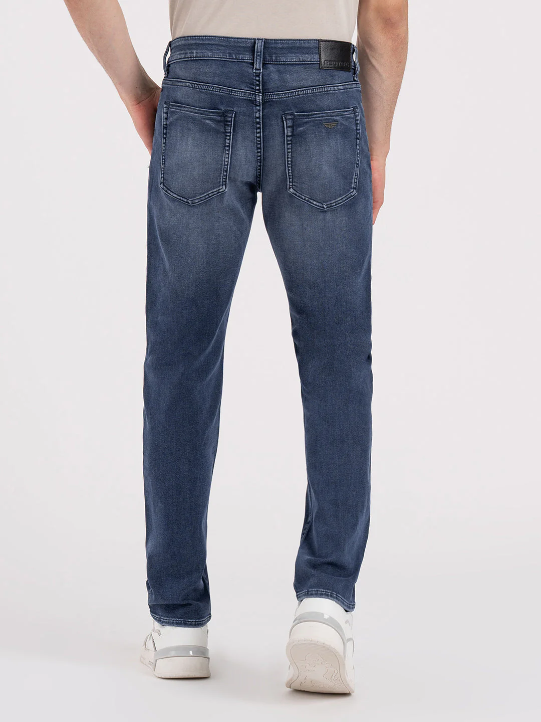 Men's Knitted Straight Fit Denim Jeans - Image 3