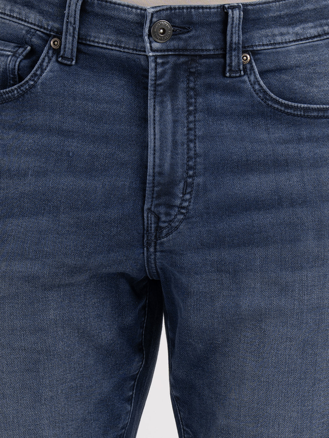 Men's Knitted Straight Fit Denim Jeans - Image 4