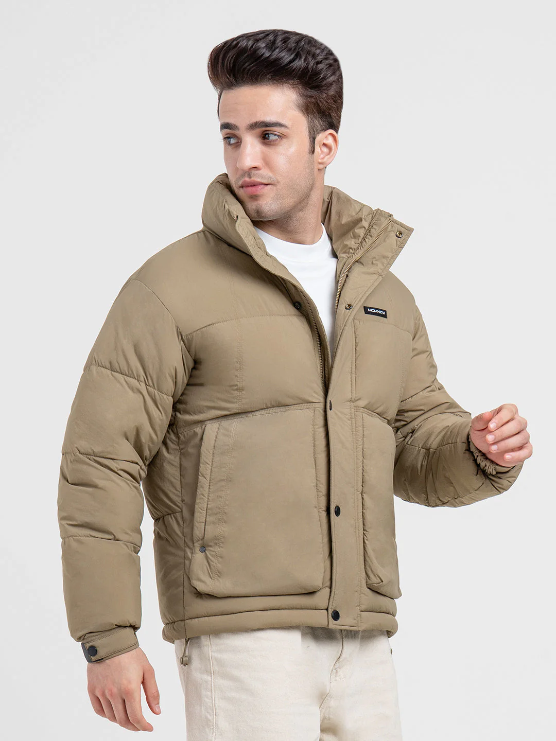 Men's Padded Winter Jacket | High-Neck Streetwear Edge - Image 6