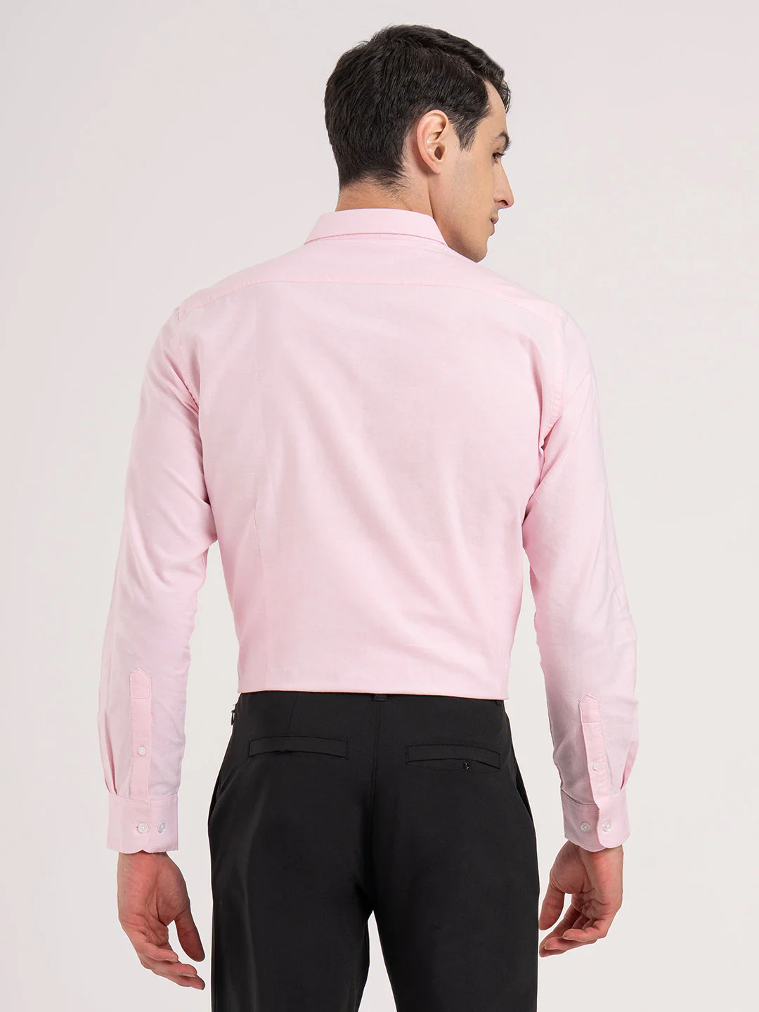 Men's Solid Oxford Shirt - Image 4