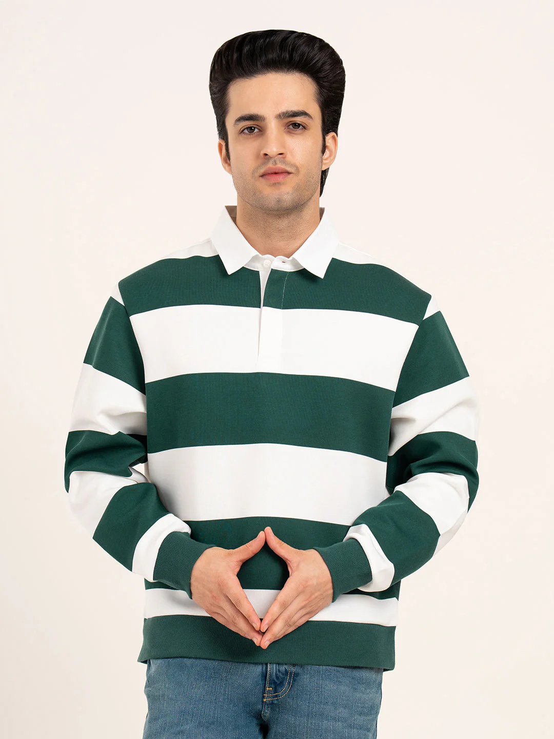 Men's Striped Sweatshirt - Image 2