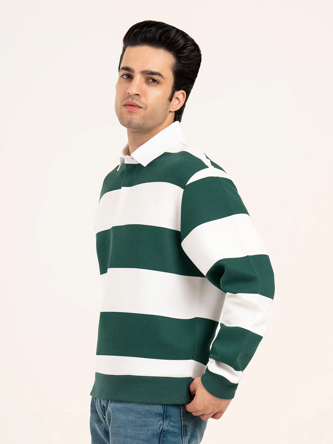 Men's Striped Sweatshirt - Image 4