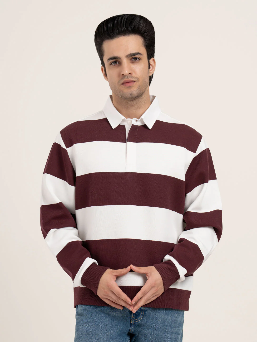 Men's Striped Sweatshirt - Image 3