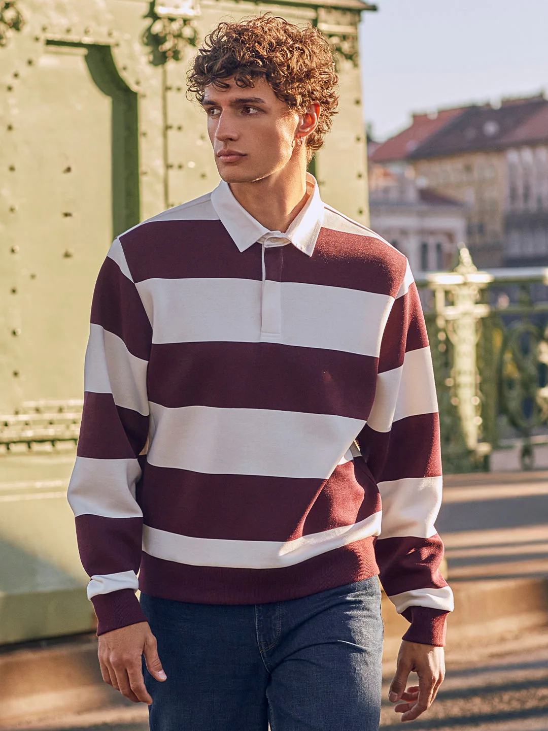 Men's Striped Sweatshirt - Image 5