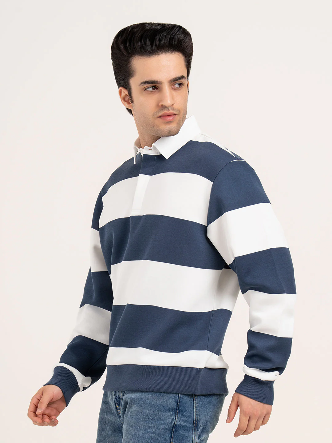 Men's Striped Sweatshirt - Image 4